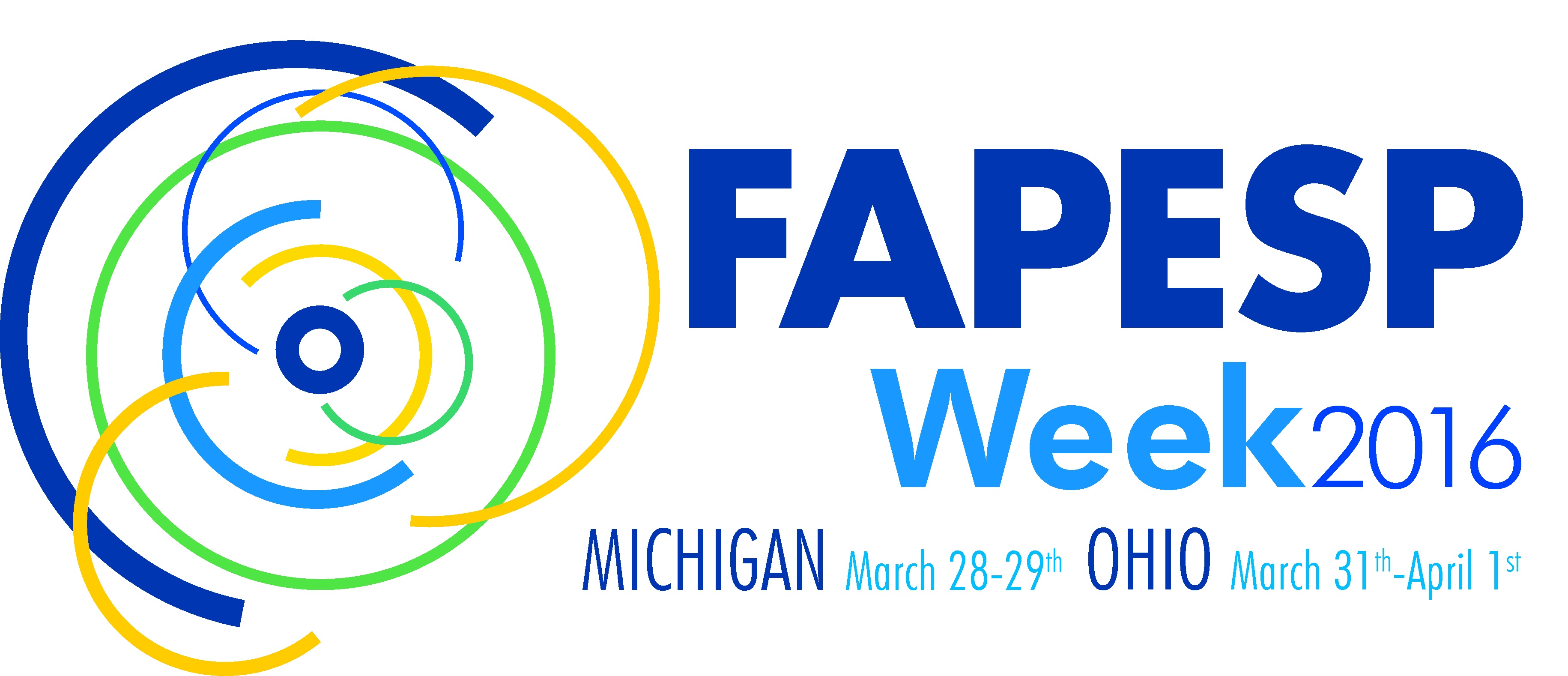 Logotipo FAPESP Week Michigan and Ohio