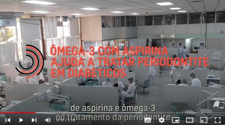 Ômega-3 com aspirina ajuda a tratar periodontite em diabéticos