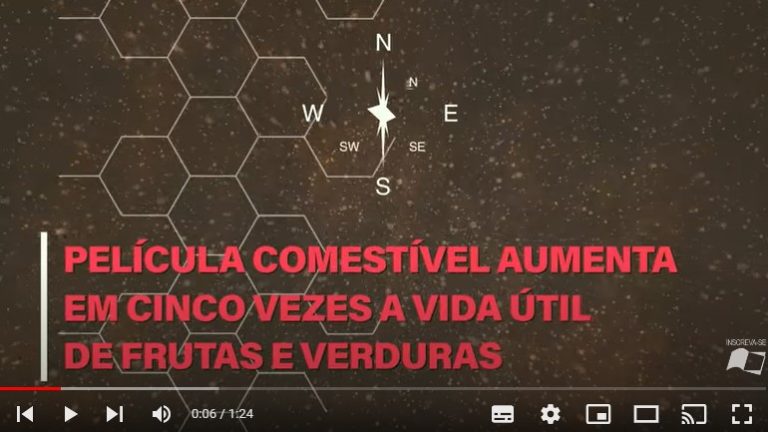 Película comestível aumenta em cinco vezes a vida útil de frutas e verduras