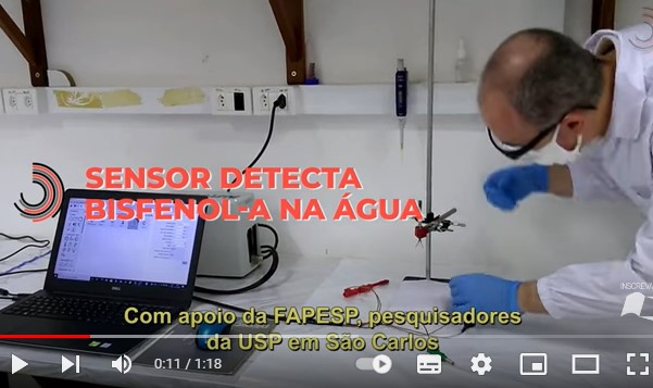 Sensor detecta bisfenol-A na água