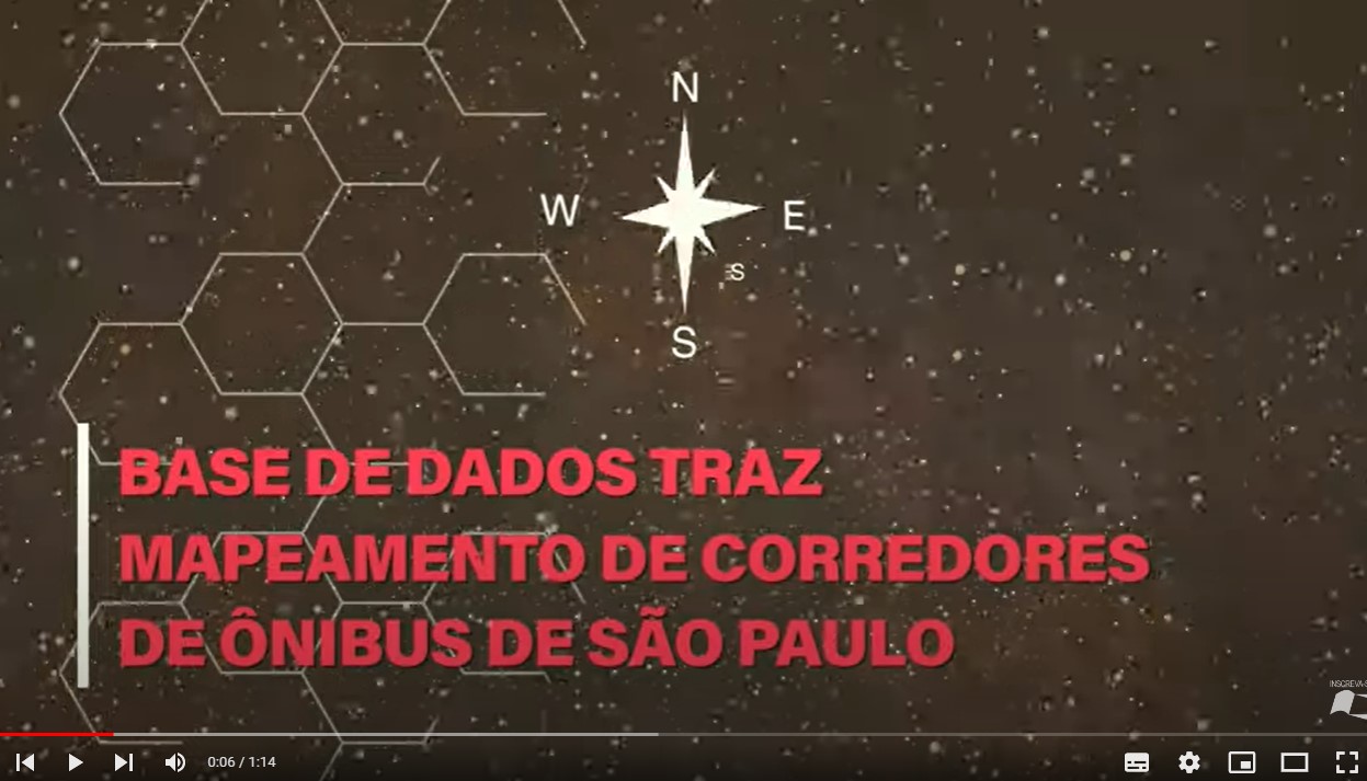 Base de dados traz mapeamento de corredores de ônibus de São Paulo