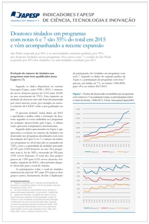 Boletim n.º 5 de Indicadores de Ciência, Tecnologia e Inovação em São Paulo, dezembro 2016